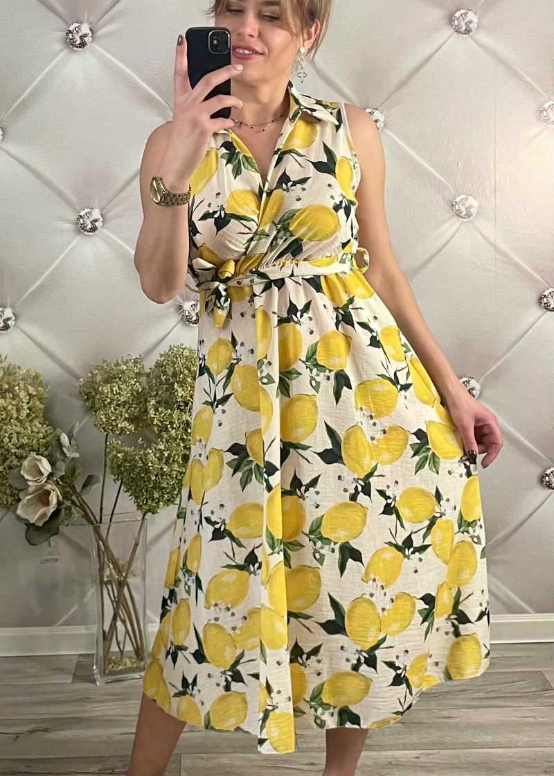 SUKIENKA MIDI LIMONKA