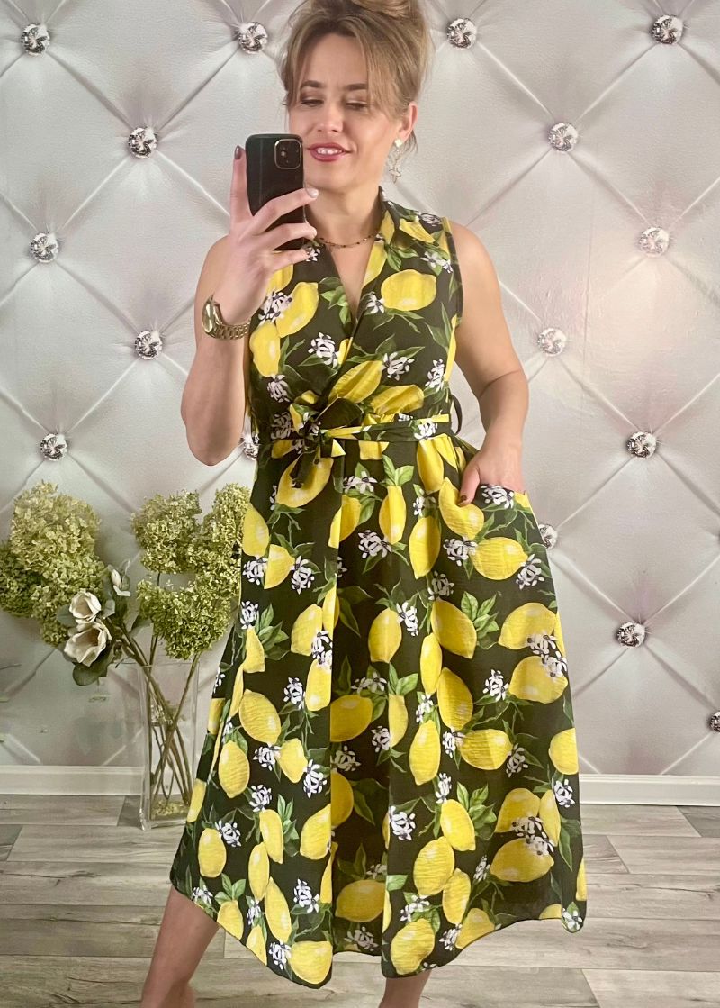 SUKIENKA MIDI LIMONKA