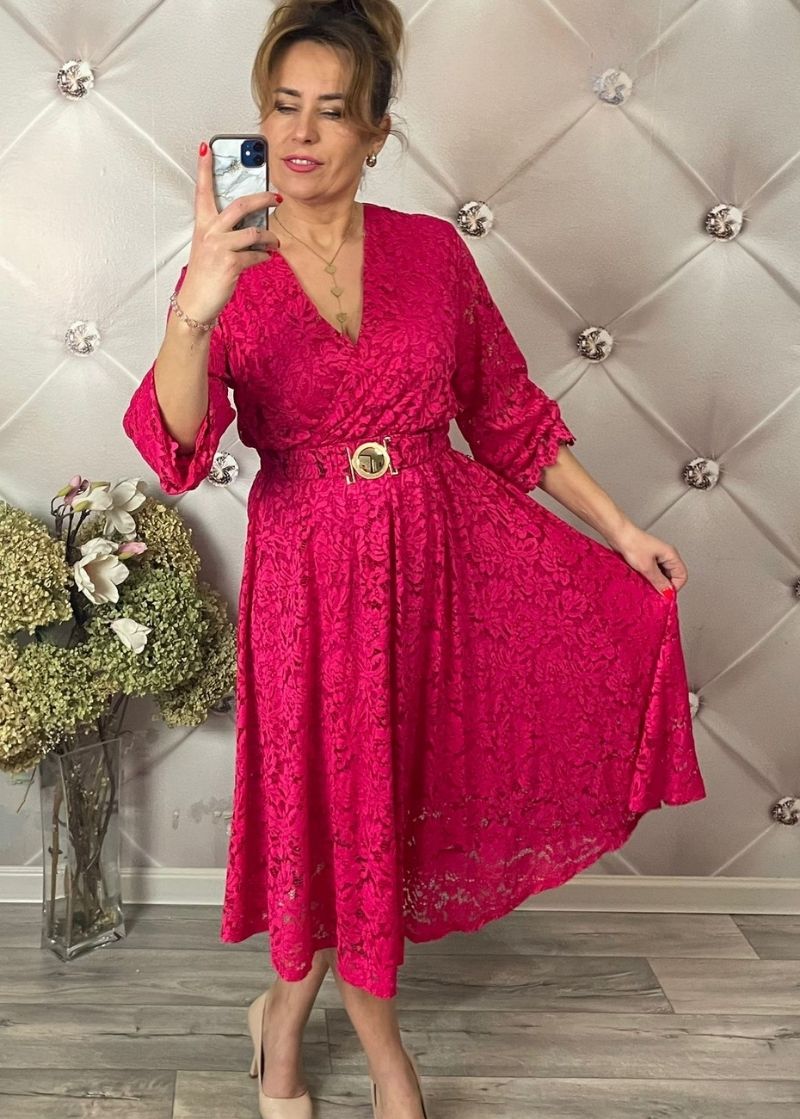 SUKIENKA KORONKOWA MIDI WIĘKSZY STANDARD