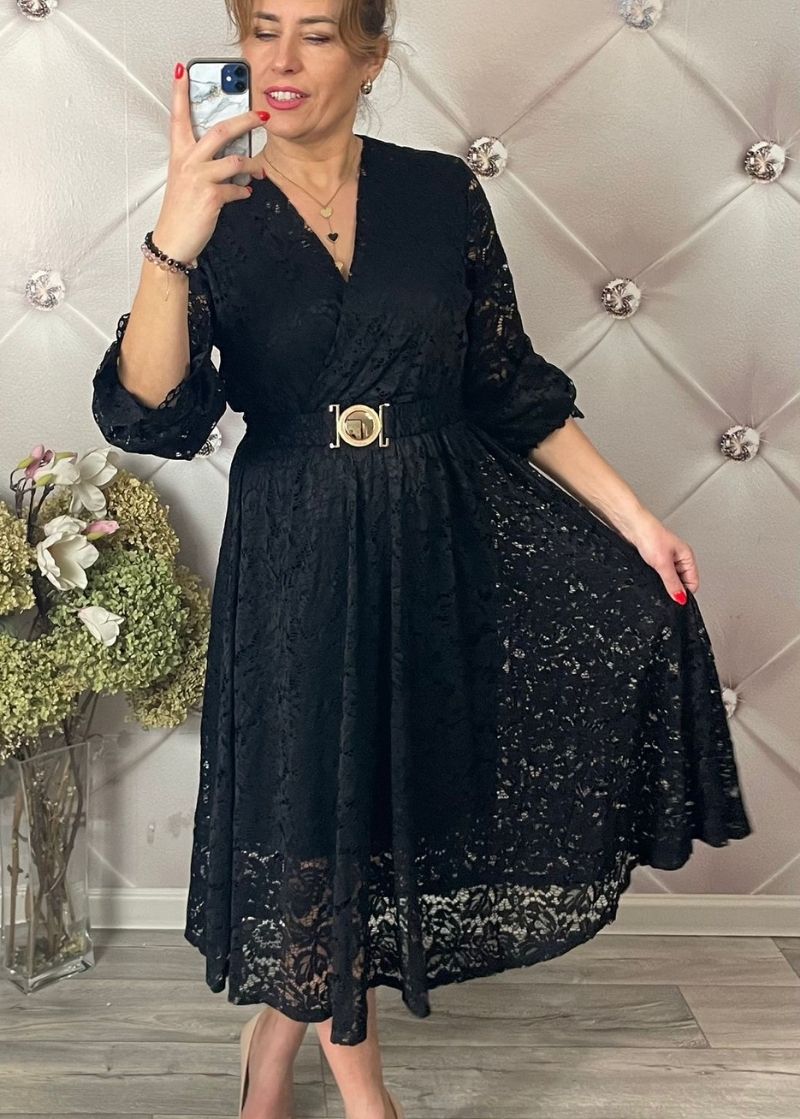 SUKIENKA KORONKOWA MIDI WIĘKSZY STANDARD